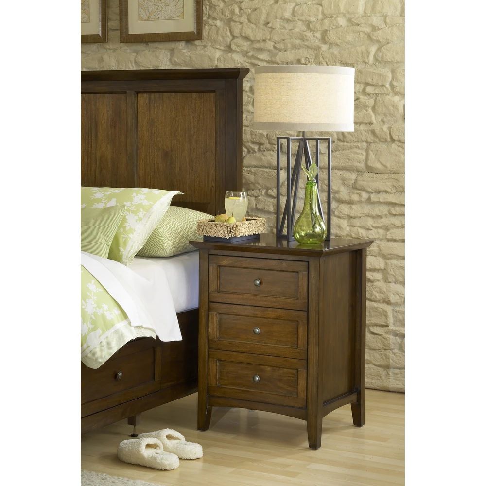 Paragon Three Drawer Nightstand in Truffle (3-drawer) | Bed Bath & Beyond