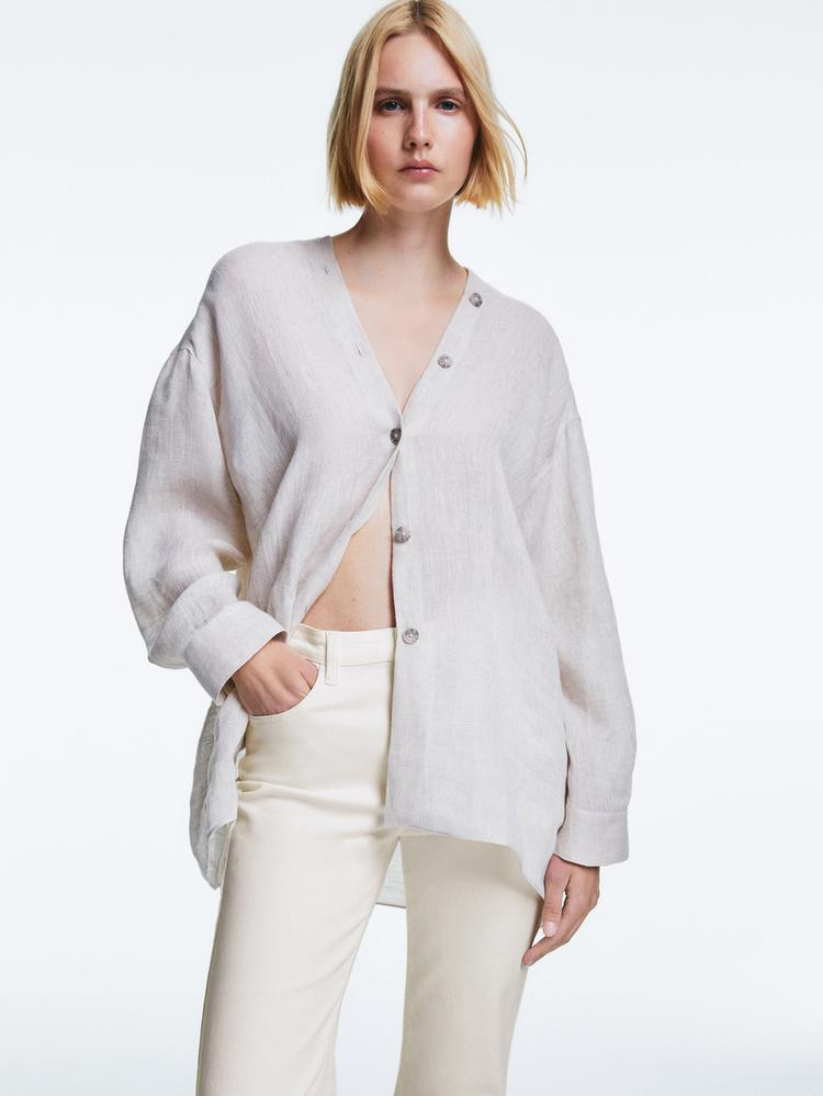 High-waist skinny flare jeans | Massimo Dutti US