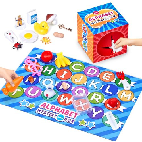 JoyCat Mystery Alphabet Box for Kids 26 PCS Letters Sorting Matching Game Activities Letter Sounds Fine Motor Learning Toys for Preschool Kindergarten Classroom - Halloween | Amazon (US)