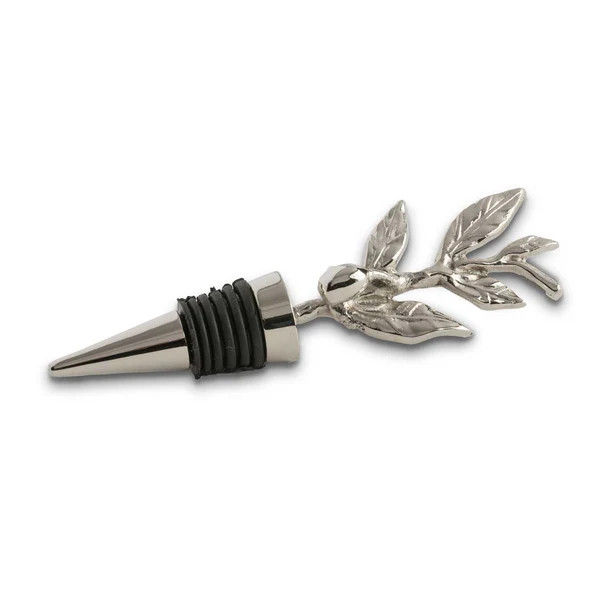 Olive Branch Stainless Steel Bottle Stopper | Fig and Dove