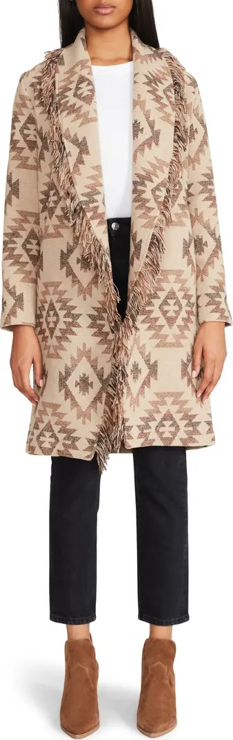 Fringe Shawl Collar Coat | Nordstrom