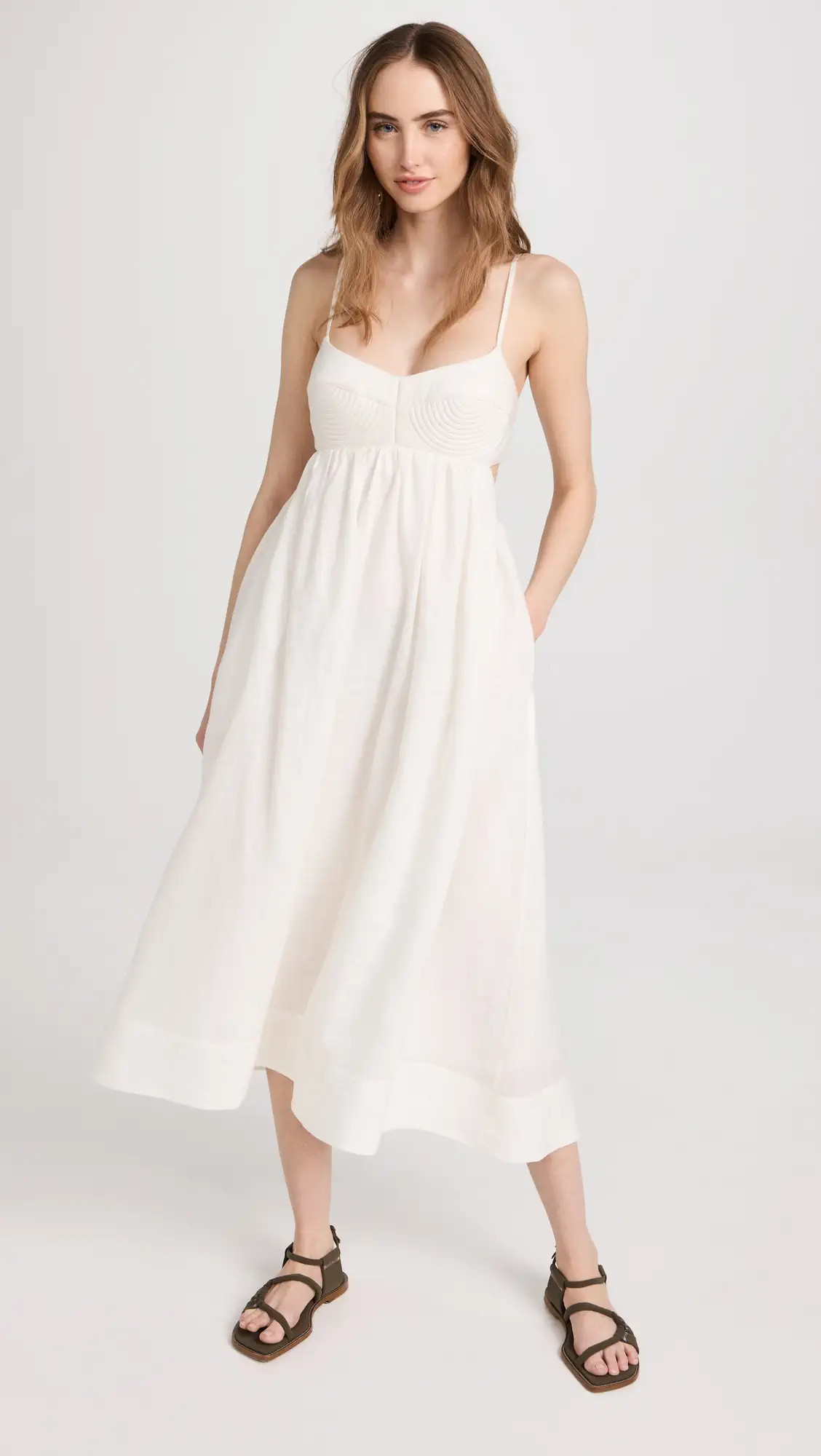 Zimmermann Cira Bralette Midi Dress | Shopbop | Shopbop