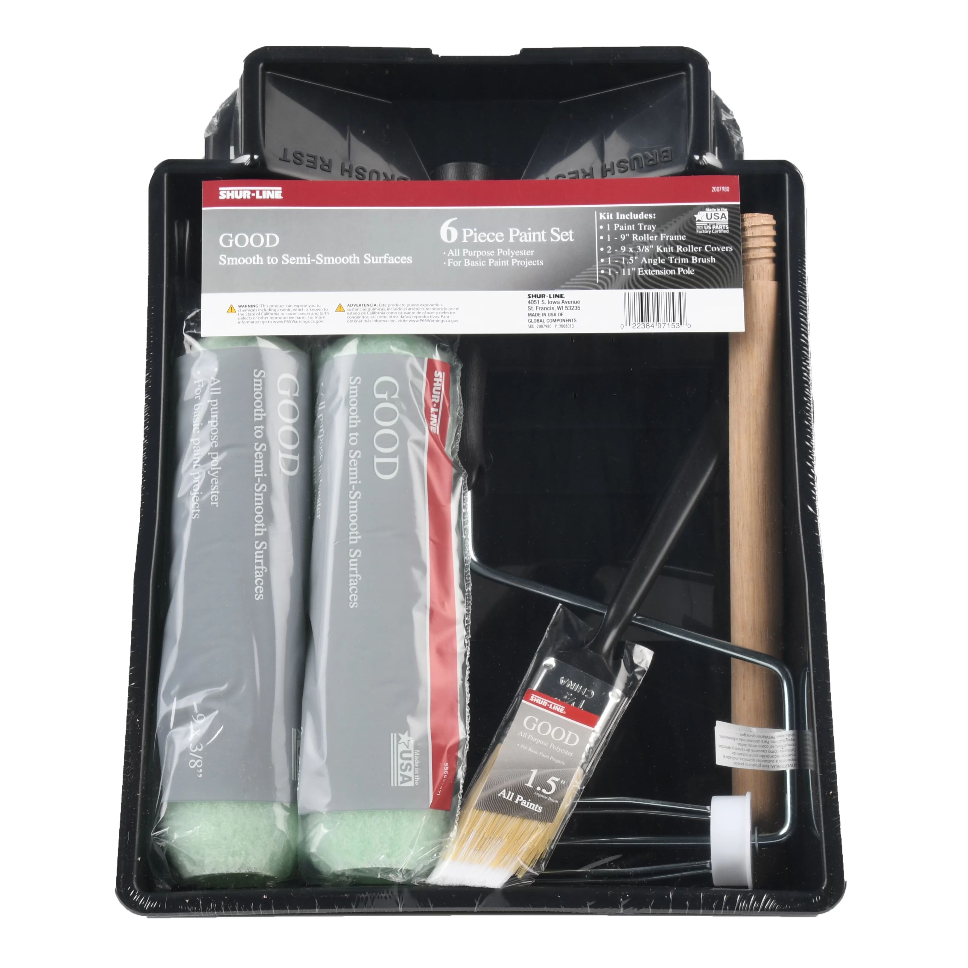 Shur-Line Good Paint Tray Set, 6 Piece | Walmart (US)