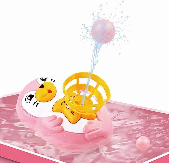 Beystadium Bath Toys for Toddlers 3-6 Years - Seal Spray Water Toy with 2 Balls, Bath Sprinkler T... | Amazon (US)