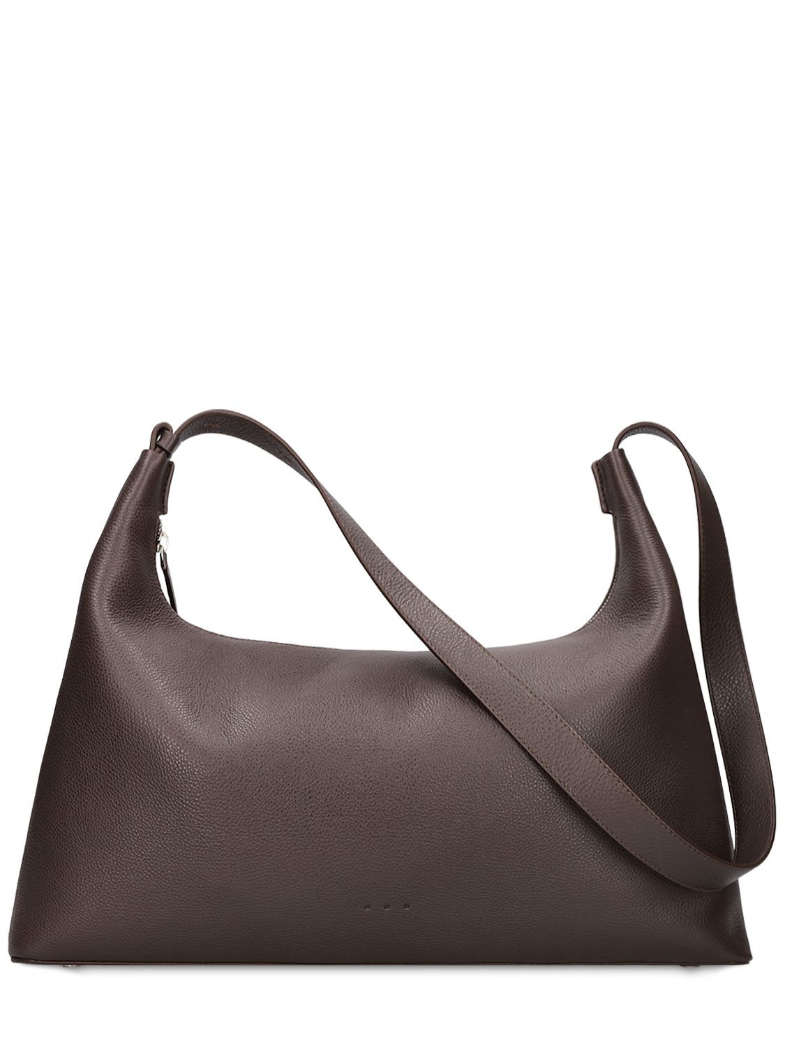 Aesther Ekme - Duffle grained leather shoulder bag - Dark Truffle | Luisaviaroma | Luisaviaroma