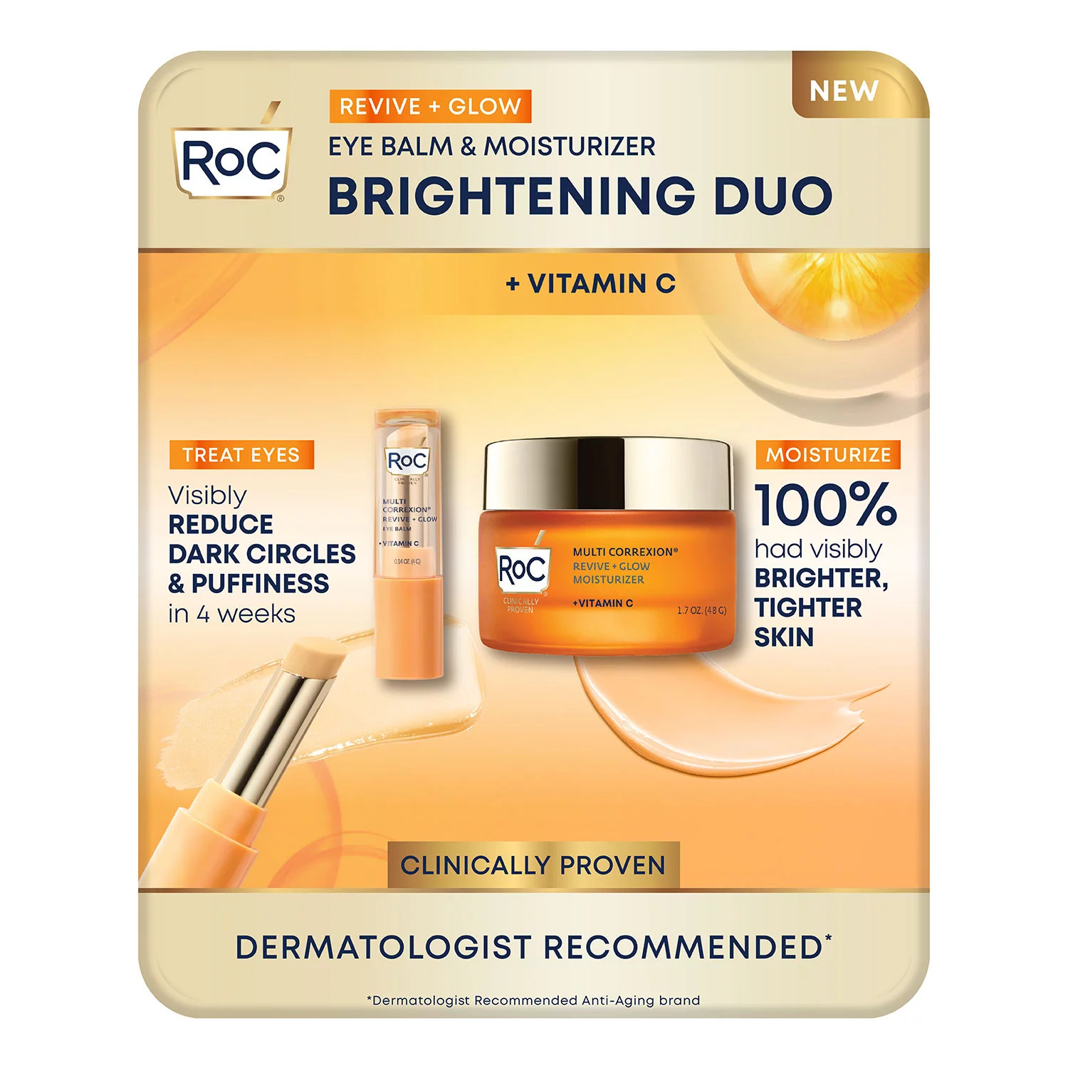 RoC Revive + Glow Vitamin C Cooling and Hydrating Eye Balm & Moisturizer | Sam's Club