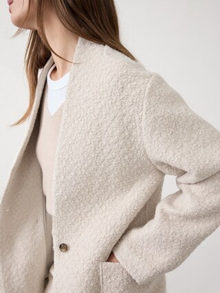 Knit Bouclé Coat | Banana Republic Factory