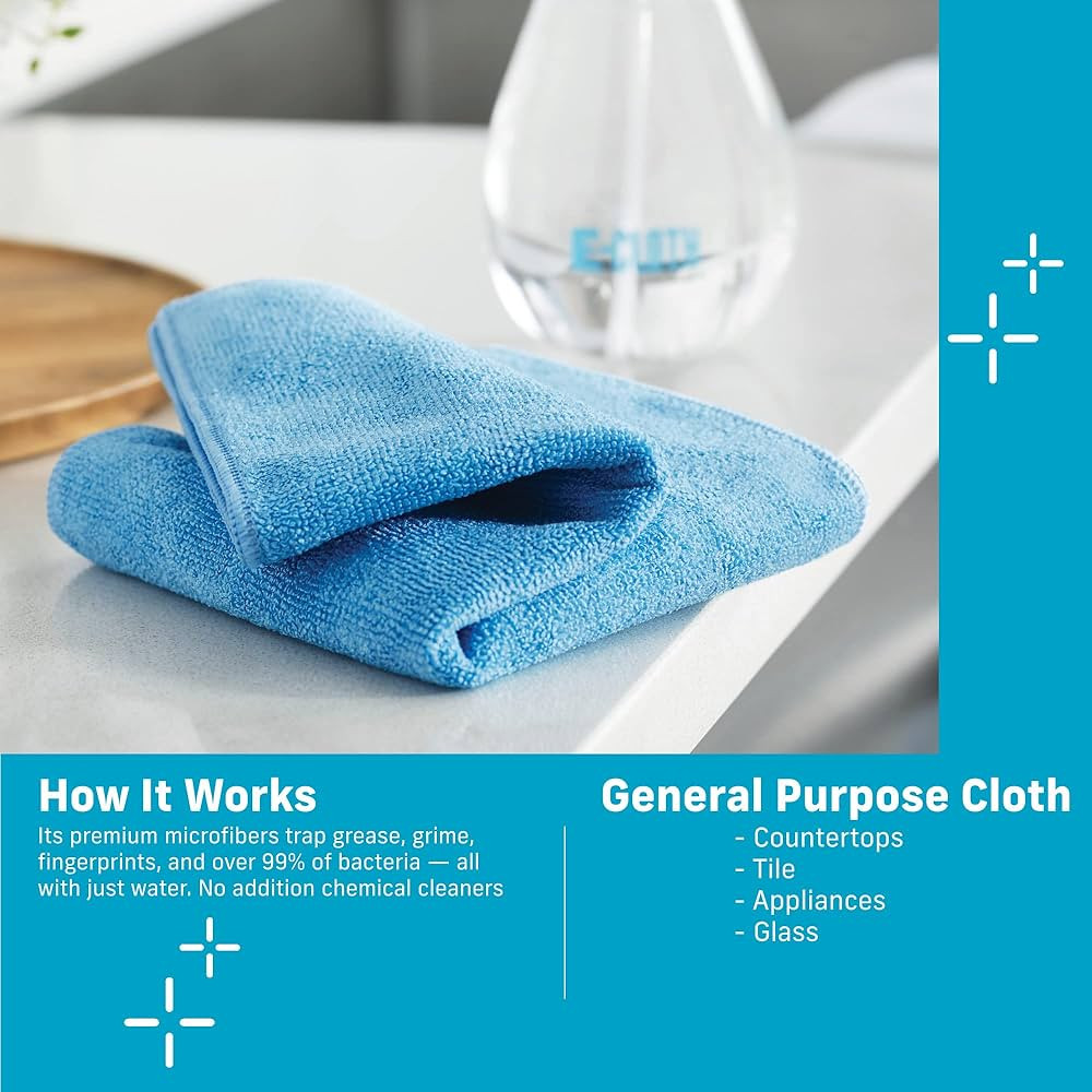 E-Cloth Microfiber Cloth, World's Leading Premium Microfiber Cleaning Cloth, Twice as Durable as ... | Amazon (US)