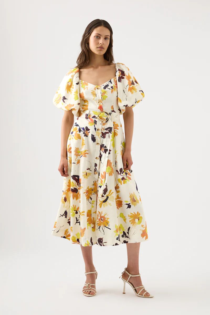 Soleil Belted Midi Dress | aje. (US, UK, Europe, ROW)