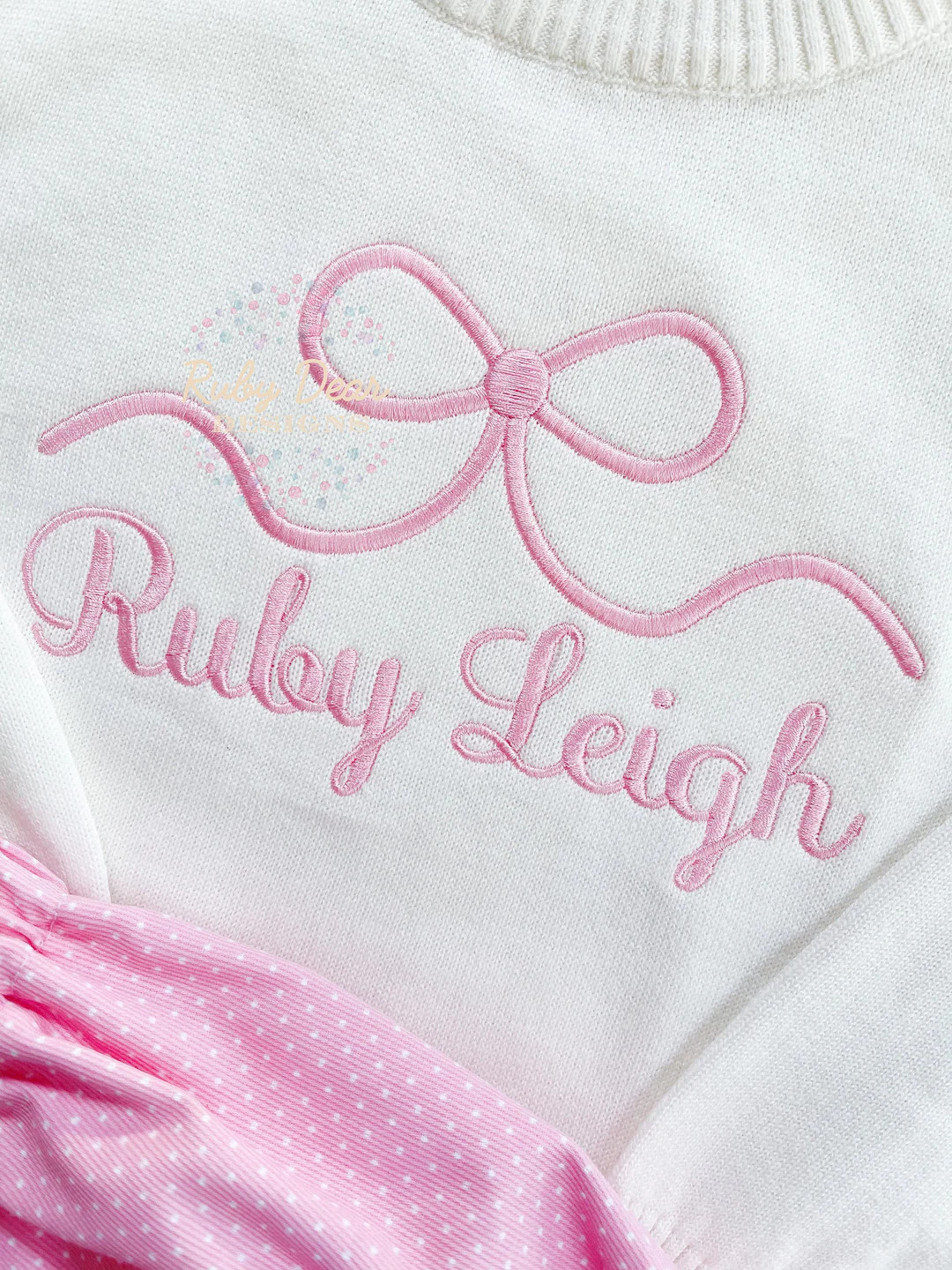 Lizzie Bow Machine Embroidery Design - Etsy | Etsy (US)