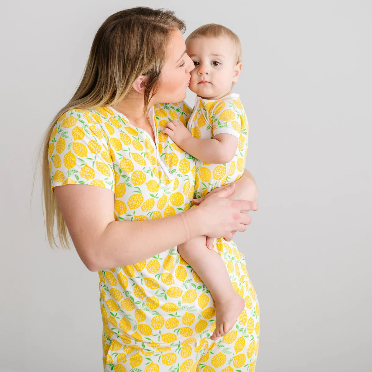Lemons Women's Short Sleeve Bamboo Viscose Pajama Top | Little Sleepies