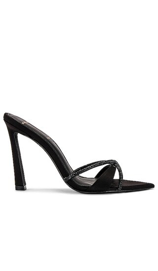 Sienna Sandal in Black Satin | Revolve Clothing (Global)