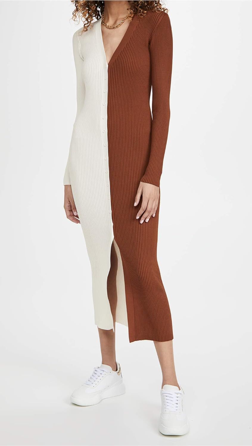 STAUD Women's Shoko Sweater, Tan/White, S at Amazon Women’s Clothing store | Amazon (US)