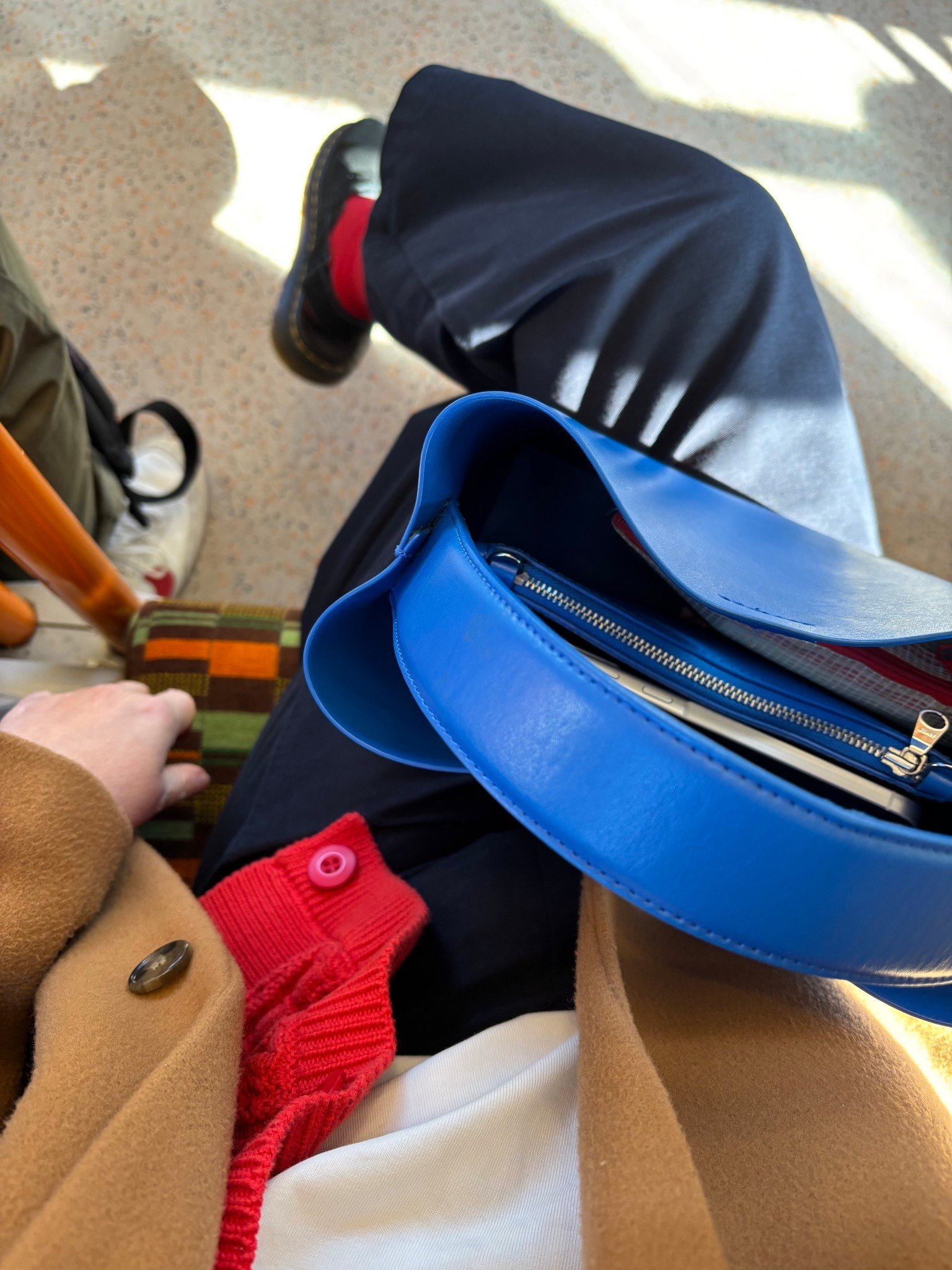 Enjoying the London overground colour palette today 🎨 