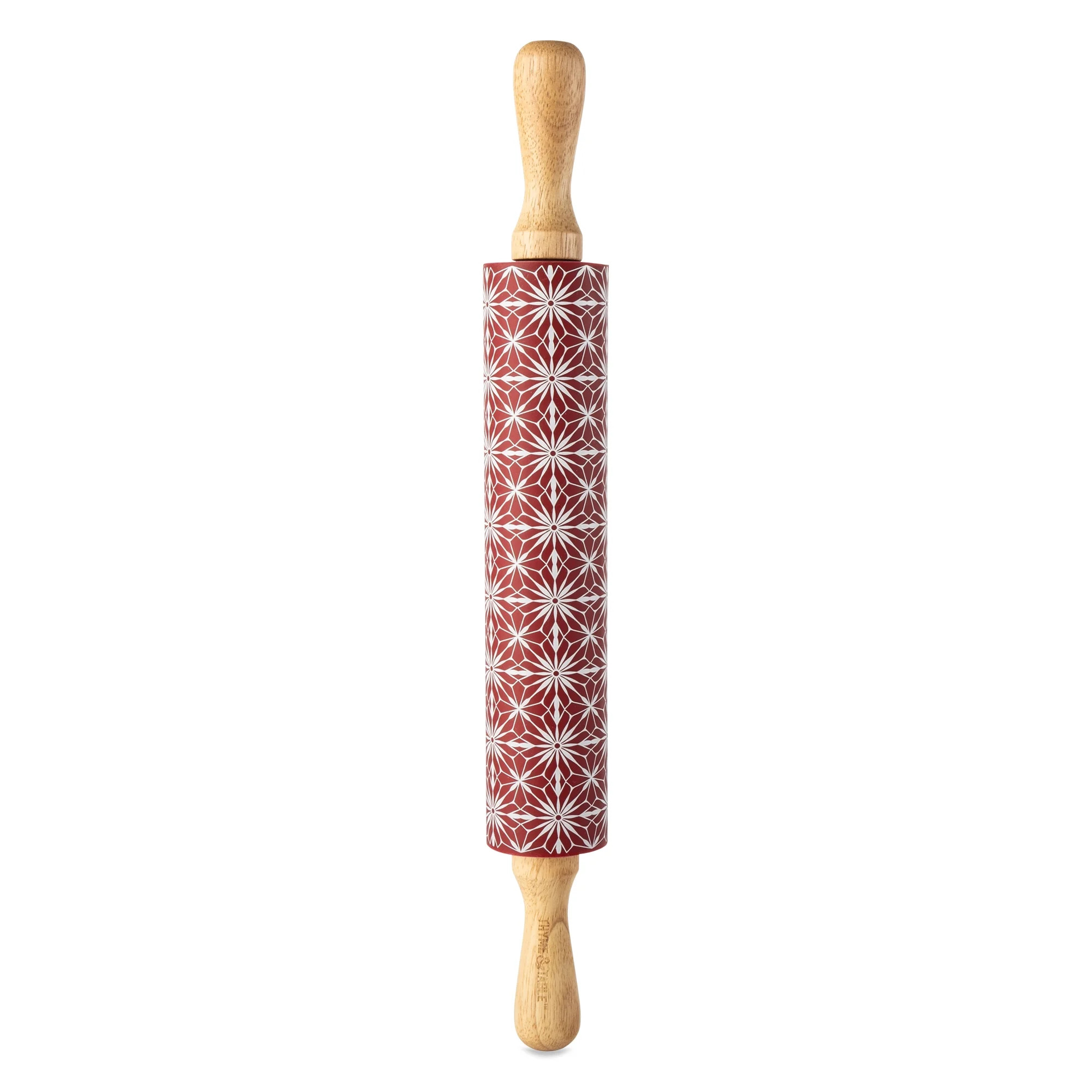 Thyme & Table Festive Rolling Pin - Red - Walmart.com | Walmart (US)