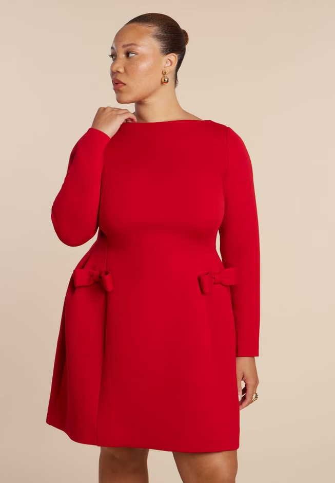 Long Sleeve Pocket Mini Dress | Eloquii
