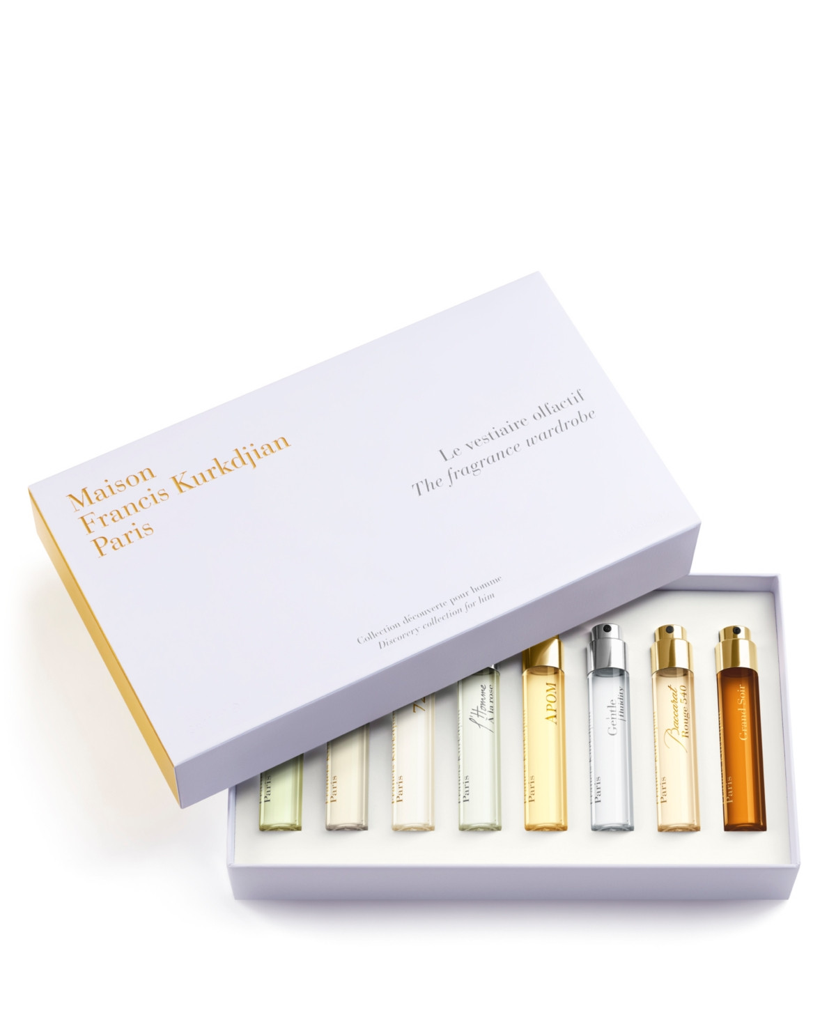 Maison Francis Kurkdjian 8-Pc. Fragrance Wardrobe for Him Travel Set | Macy's