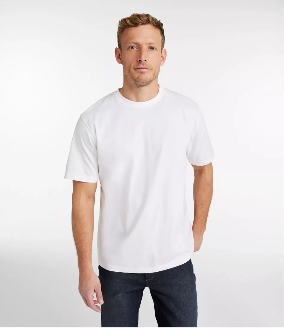 Men's Carefree Unshrinkable Tee, Traditional Fit Short-Sleeve | L.L. Bean