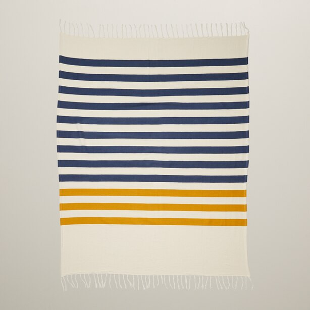 PICNIC BLANKET STRIPE, ENSIGN BLUE | Indigo (CA)