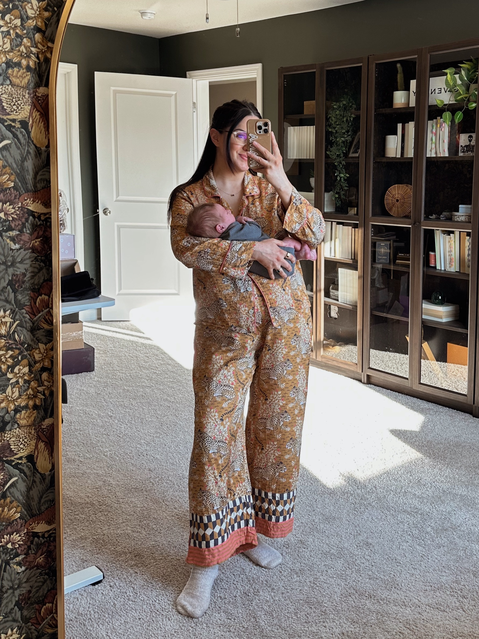 Wearing m in this pajama lounge set! Perfect for nursing/postpartum! 

#LTKBump #LTKBaby #LTKPetite