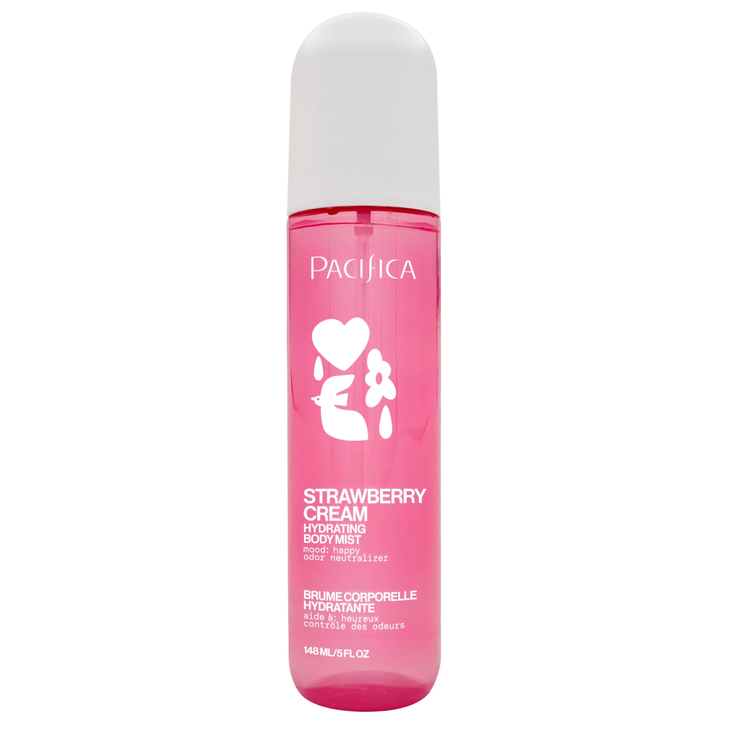 Pacifica Hydrating Body Mist Strawberry Cream for Unisex, 5 fl oz | Walmart (US)