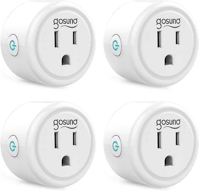 Smart plug, Gosund Mini Wifi Outlet Works With Alexa, Google Home, No Hub Required, Remote Contro... | Amazon (US)