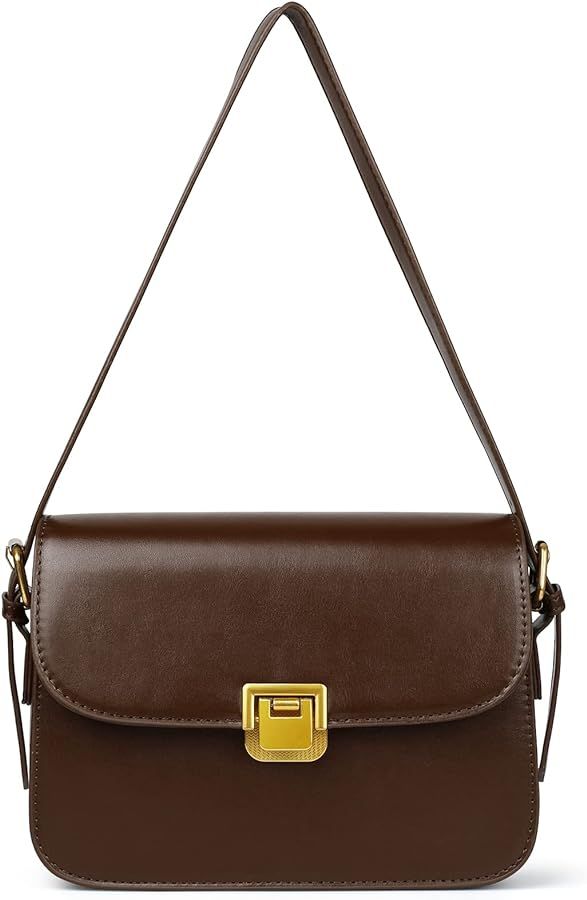 MSGHER Women's Shoulder Bag Messenger Handbag Preppy Style Female Crossbody Bag Retro Envelope Pu... | Amazon (US)