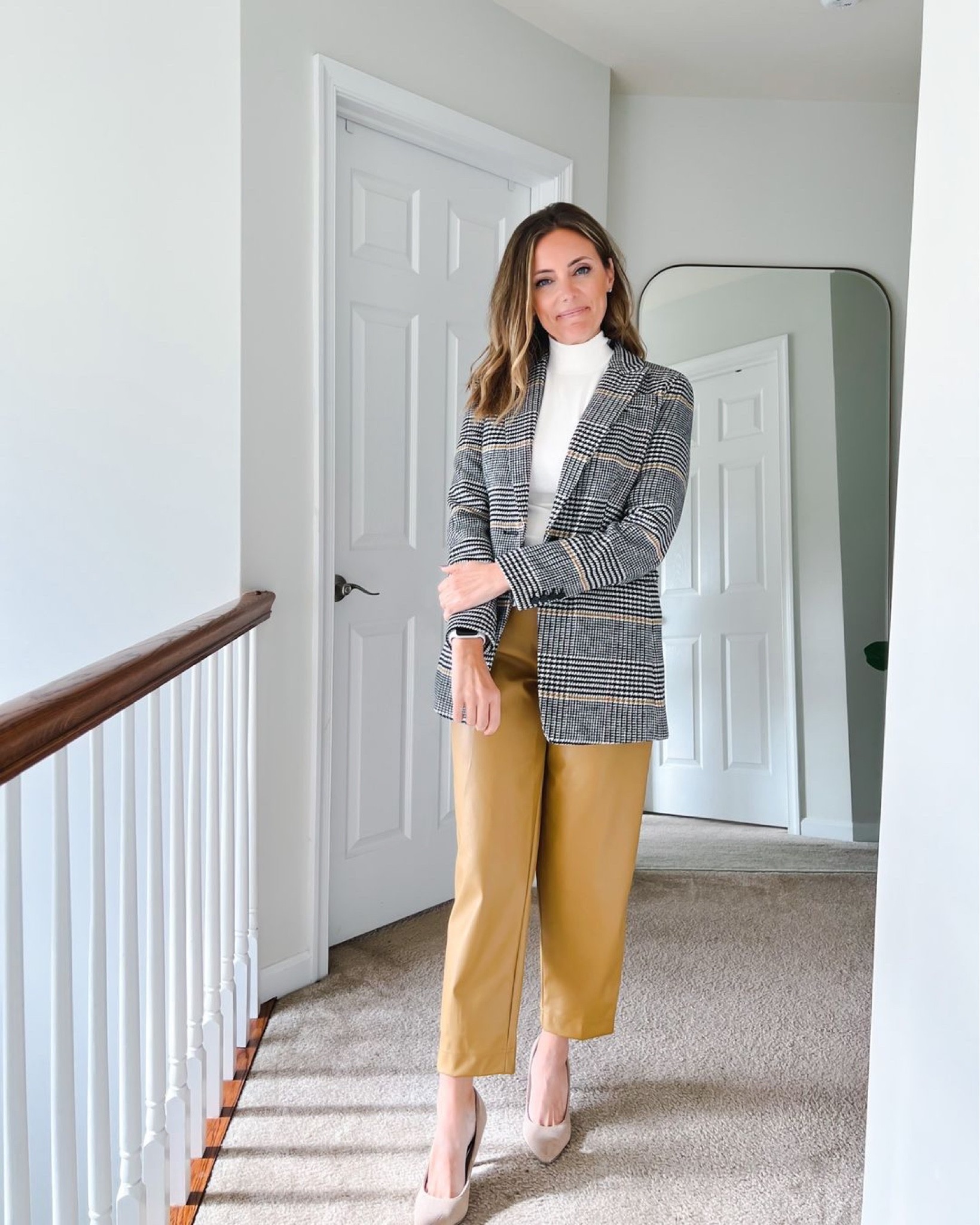 Here's a festive fall look for the office (or for Thanksgiving)! 
The top is 4️⃣0️⃣ perc off with code BFF!

Shacket
Holiday blazer
Holiday fashion
Plaid blazer
Women’s workwear
Tailored pants
Cozy fashion
Holiday party outfit 
Fall Decor
Fall family photos
Belt bag
Halloween
Fall outfits
Fall fashion
Jeans
Fall wedding guest
Work wear
Fall decor
Jeans
Bedding
Fall fashion

#LTKstyletip #LTKHoliday #LTKSeasonal