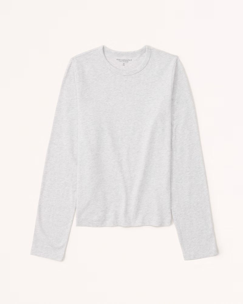 Essential Long-Sleeve Skimming Tee | Abercrombie & Fitch (US)