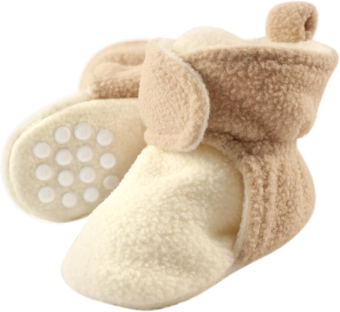 Luvable Friends Baby Girls' Cozy Fleece Booties | Amazon (US)