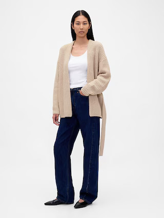 Oversized Wrap Cardigan Sweater | Gap (US)