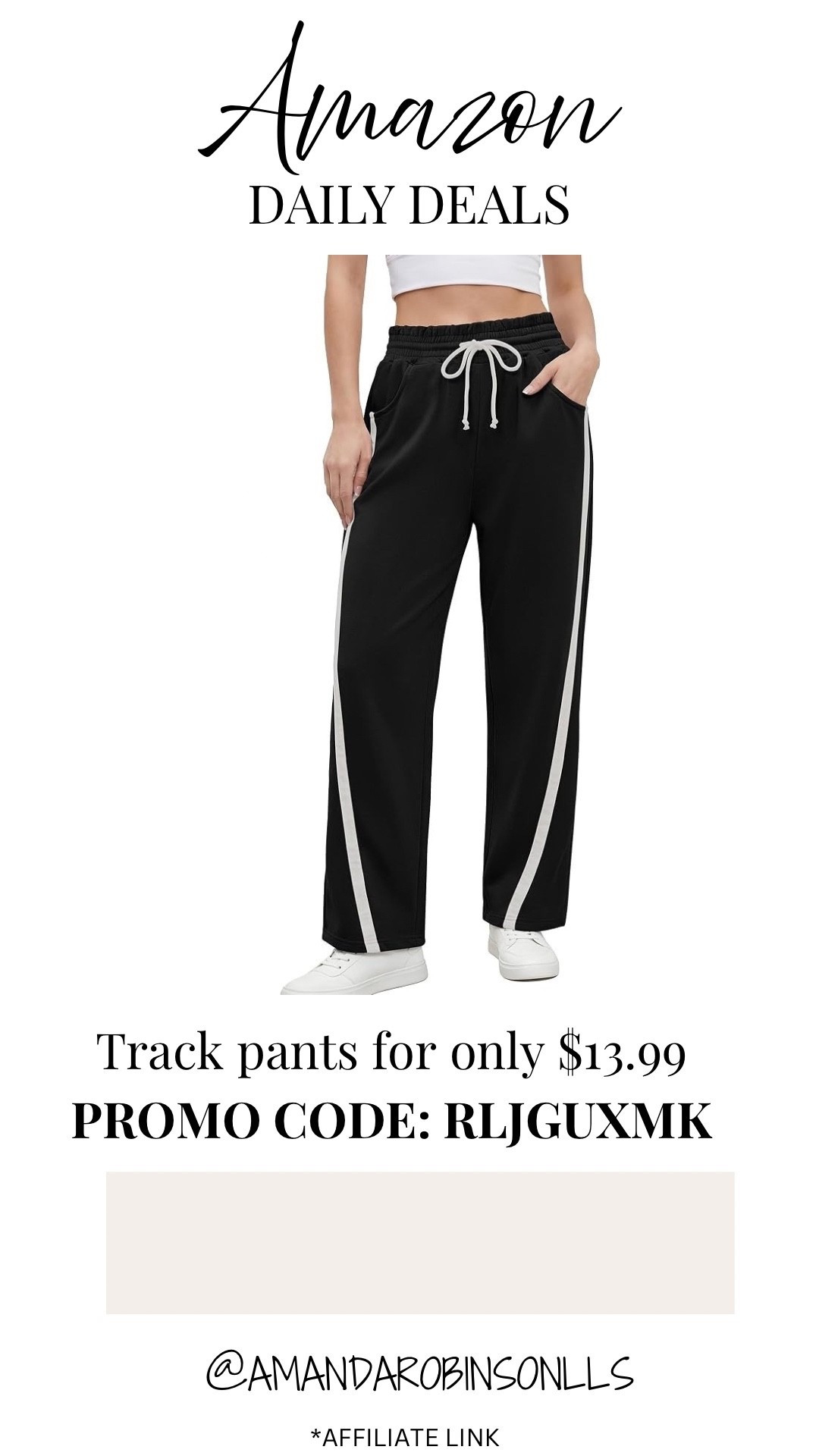 Amazon daily deals
Track pants

#LTKSaleAlert #LTKmomlife #LTKootd