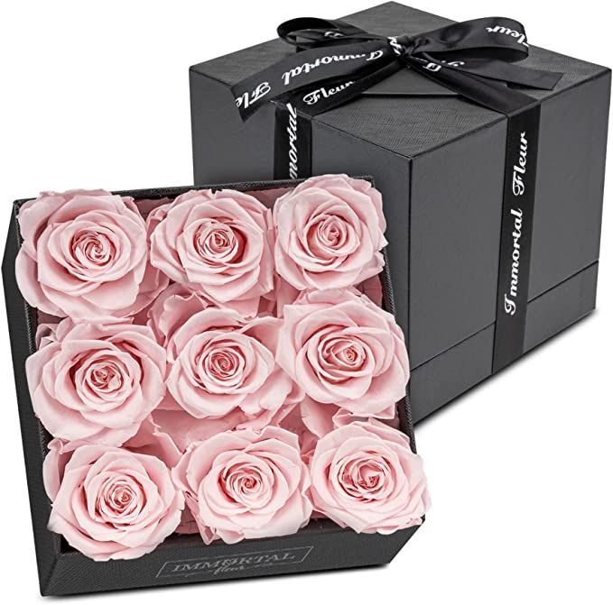 Immortal Fleur Preserved Roses In A Box | Real Preserved Flowers | Unique Real Roses for Delivery... | Amazon (US)