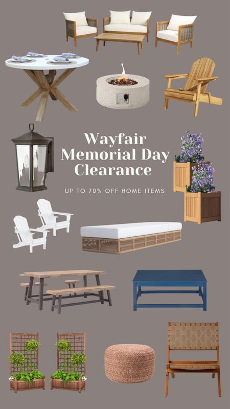 (AD) Wayfair Memorial Day Clearance up to 70% off home items from May 22-May 30th!

#LTKsalealert #LTKhome