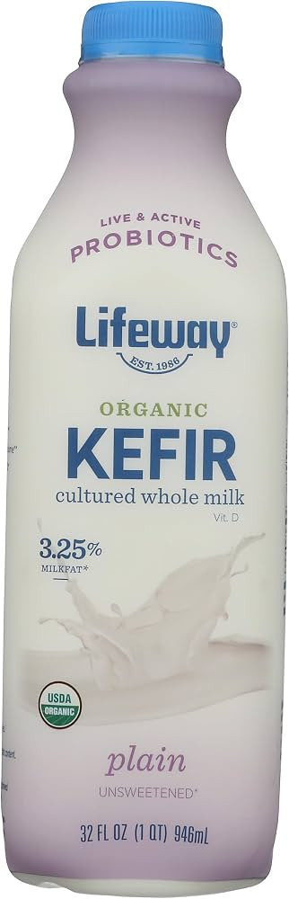 Lifeway Organic Plain Unsweetened Kefir, 32 FZ | Amazon (US)