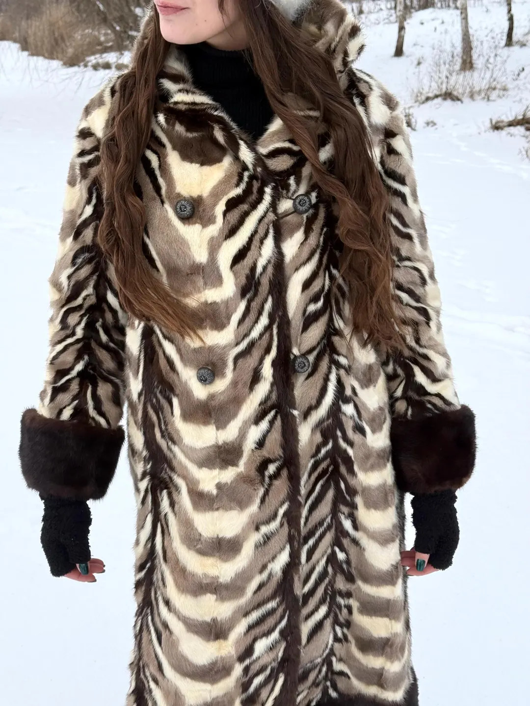 Vintage 70s Patchwork Mink Fur Coat Jehlen | Etsy (US)