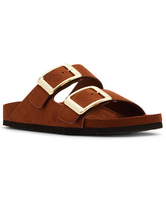 Bodie Buckle Footbed Slide Sandals | Macy's