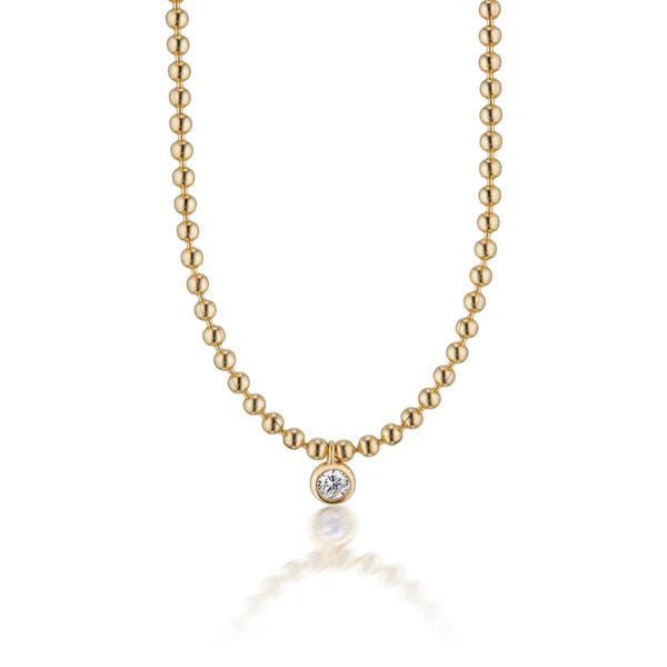 Juliette Gold Ball Necklace | elli parr