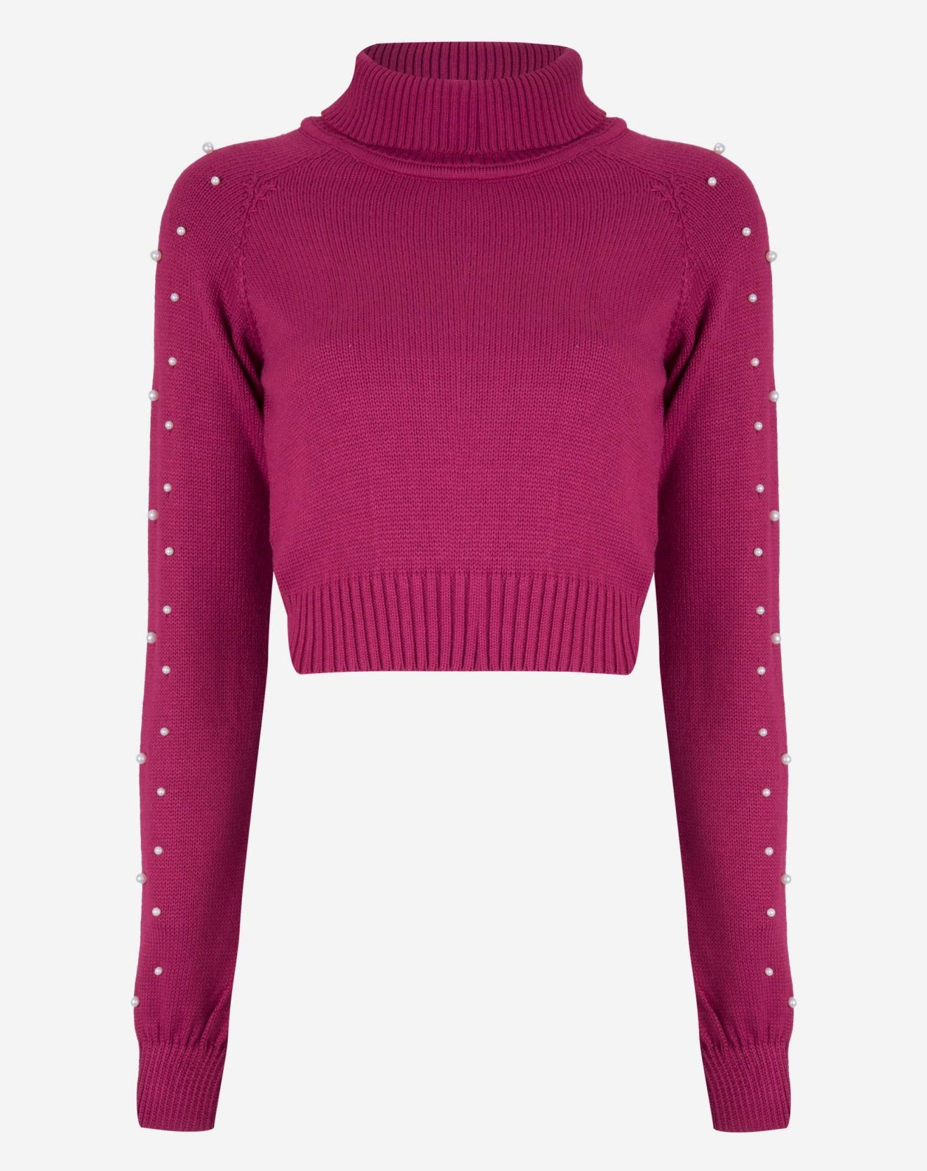 BLUSA TRICOT APLICAÇÃO PÉROLAS | Amaro BR