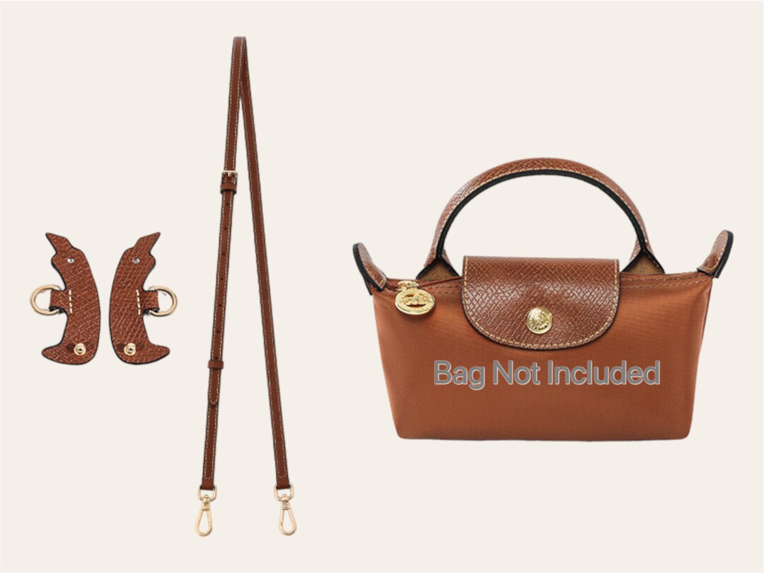 Longcha Mini Conversion Kit, Le Pliage Bag Convert to Crossbody, Purse Strap, Adjustable Leather ... | Etsy (US)