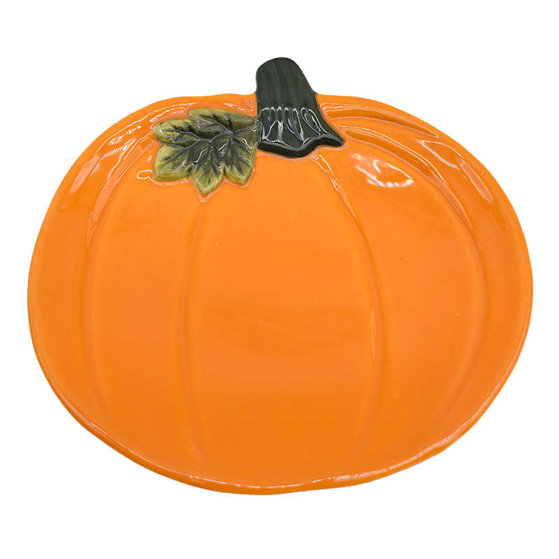 Orange Ceramic Pumpkin Spoon Rest | At Home