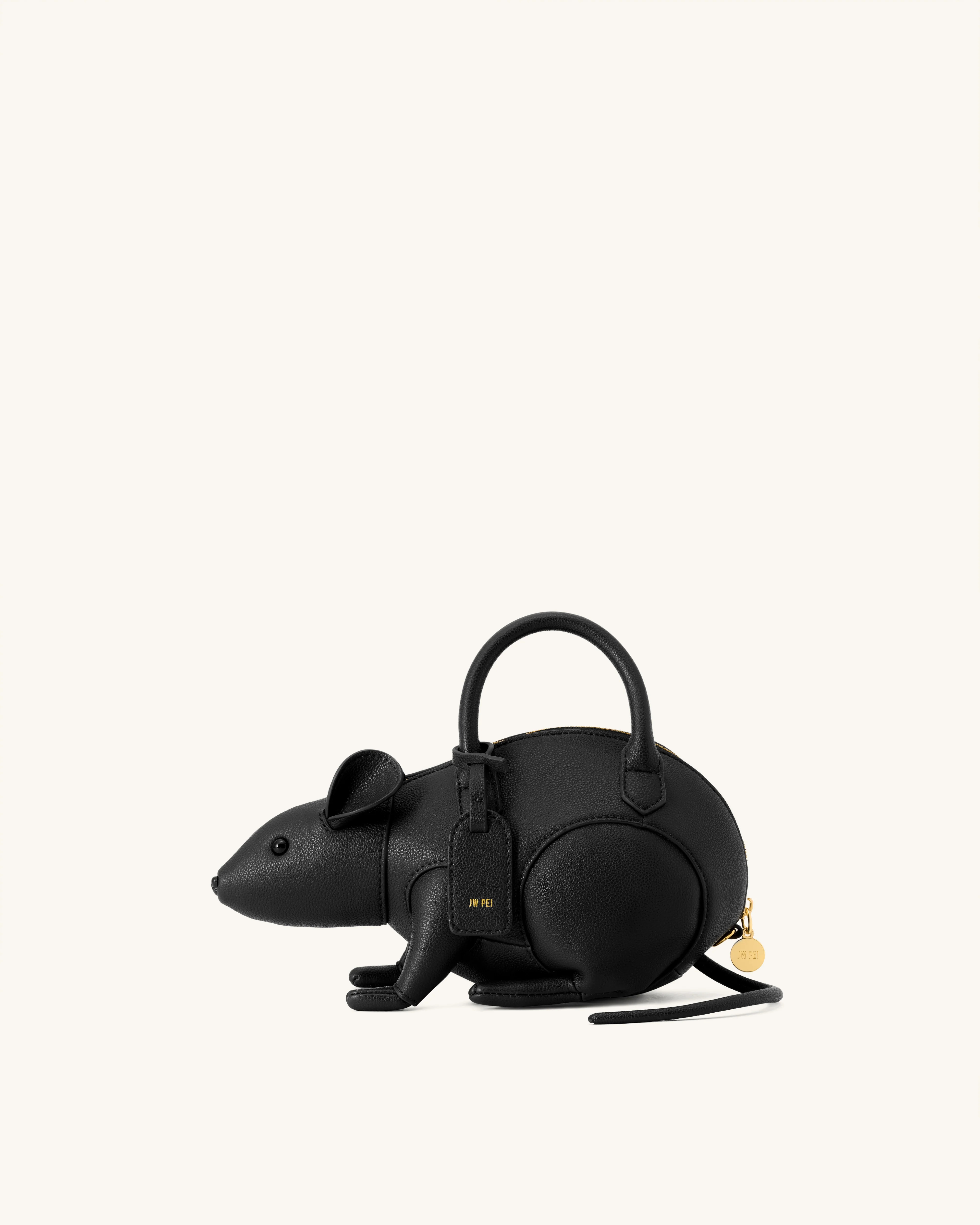Mia Mouse Top Handle Bag - Black | JW PEI US