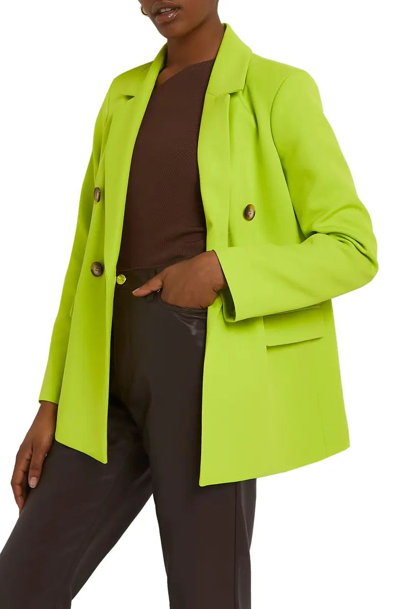 River Island Structured Double Breasted Blazer | Nordstrom | Nordstrom