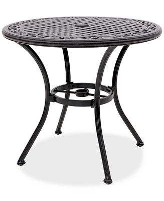 Wythburn Mix and Match 32" Round Cast Aluminum Outdoor Bistro Table, Created for Macy's - Macy's | Macy's