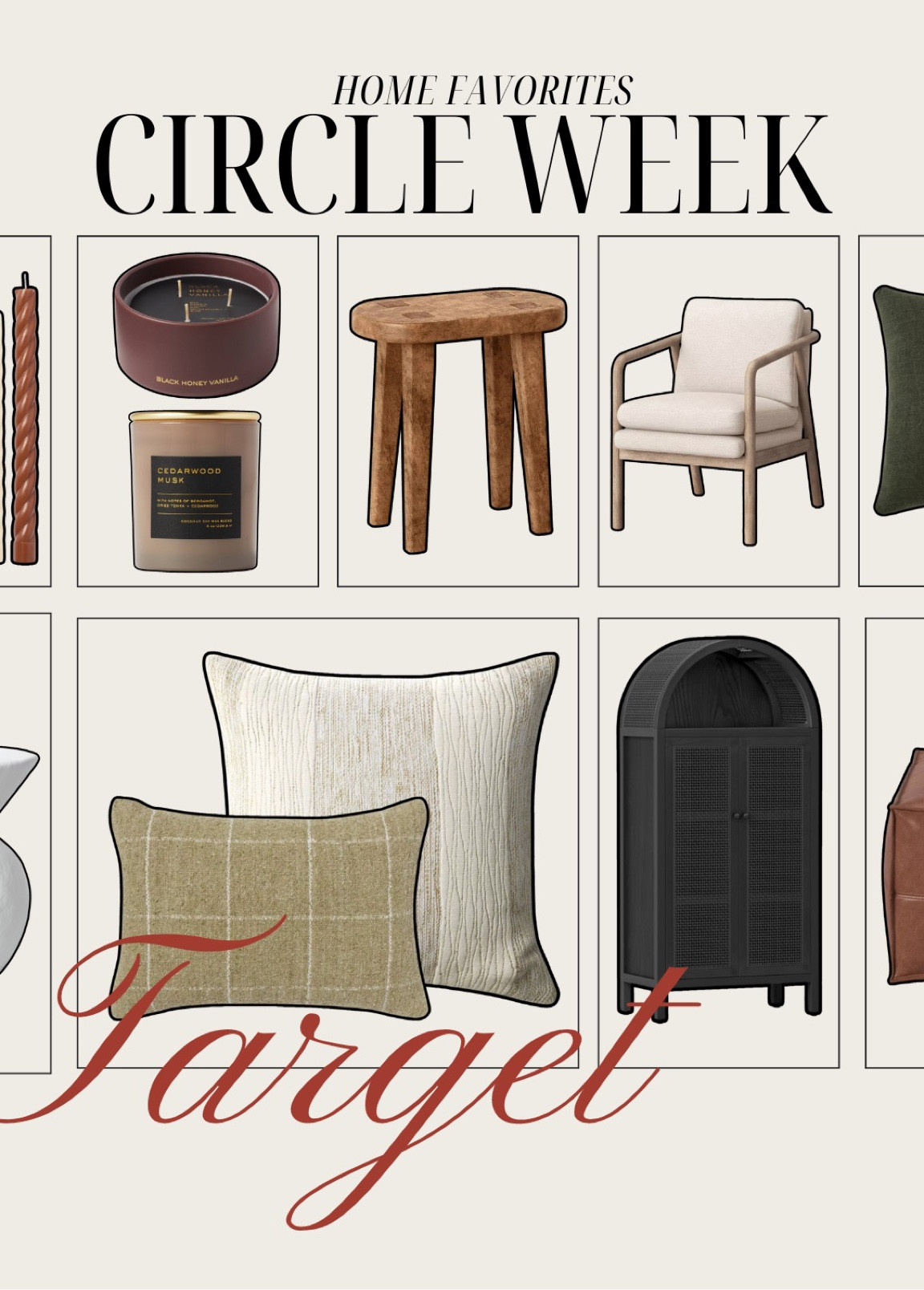 Target home neutrals discounted favorites for circle week! 10/6 - 10/12 🫒🖤☕️

#LTKHome #LTKSaleAlert