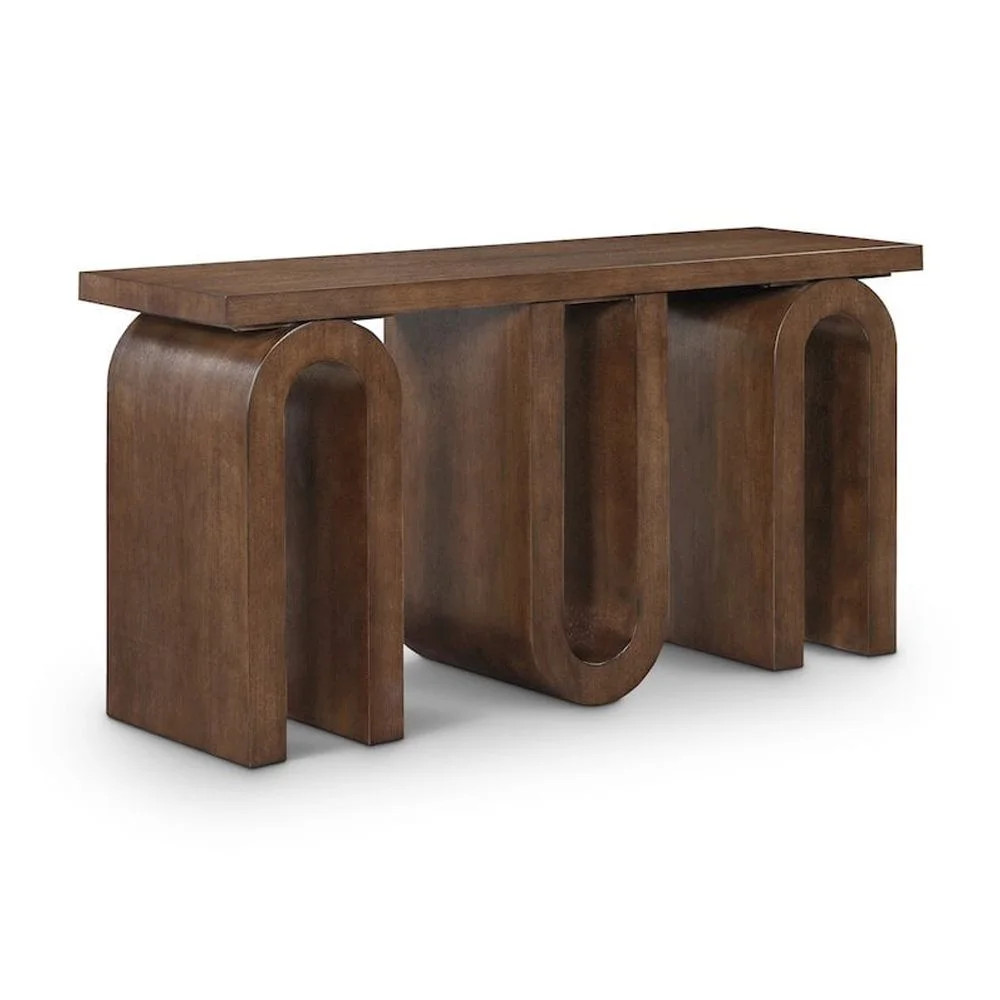 Meridian Furniture Westbourne Brown Oak Veneer Console Table | Walmart (US)