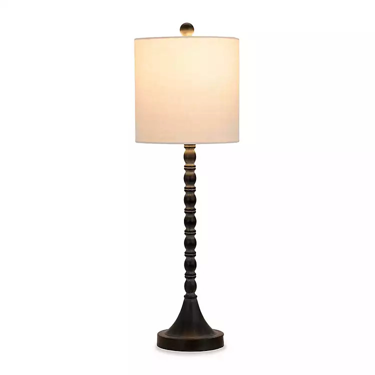 New! Blake Black Spindle Buffet Lamp | Kirklands