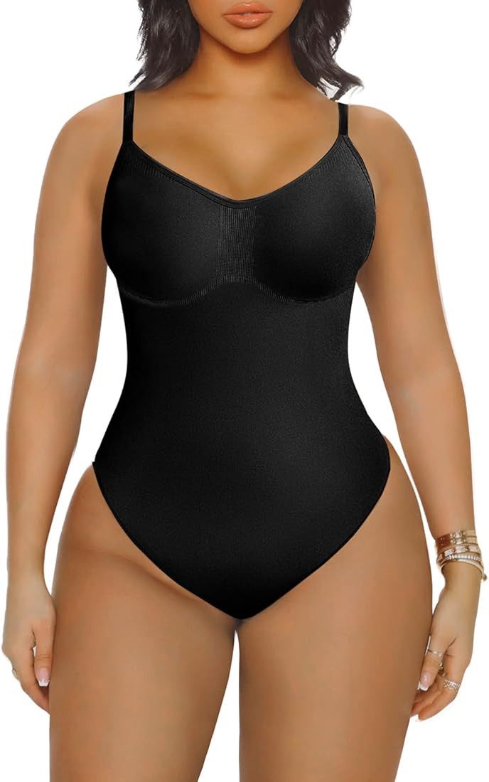 YIANNA Sculpting Bodysuit for Women Tummy Control Seamless Shapewear Body Shaper | Amazon (US)