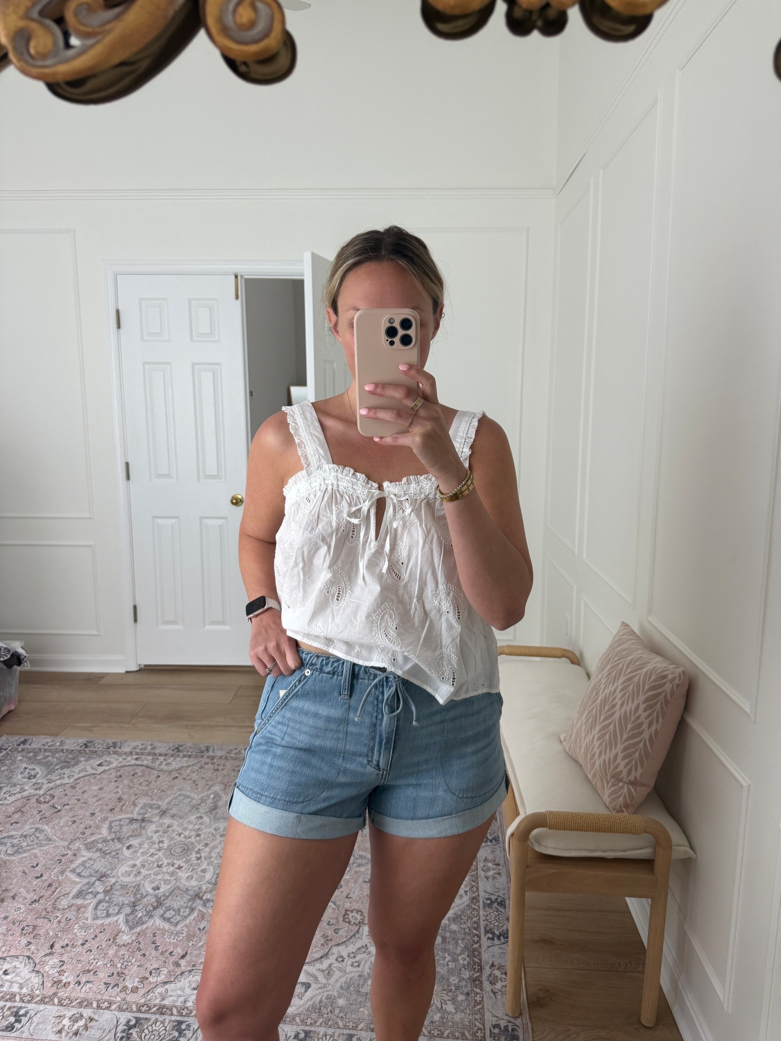New target finds! Love these denim shorts ! In a 10! 

#LTKootd #LTKMidsize #LTKSeasonal