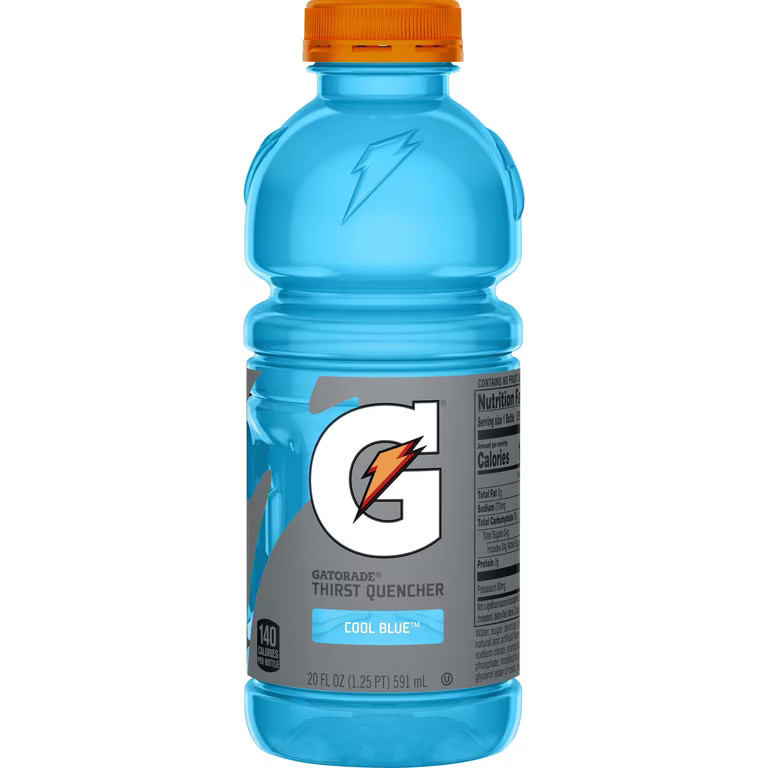 Gatorade Thirst Quencher, Cool Blue Sports Drinks, 20 fl oz, 8 Count Bottles | Walmart (US)